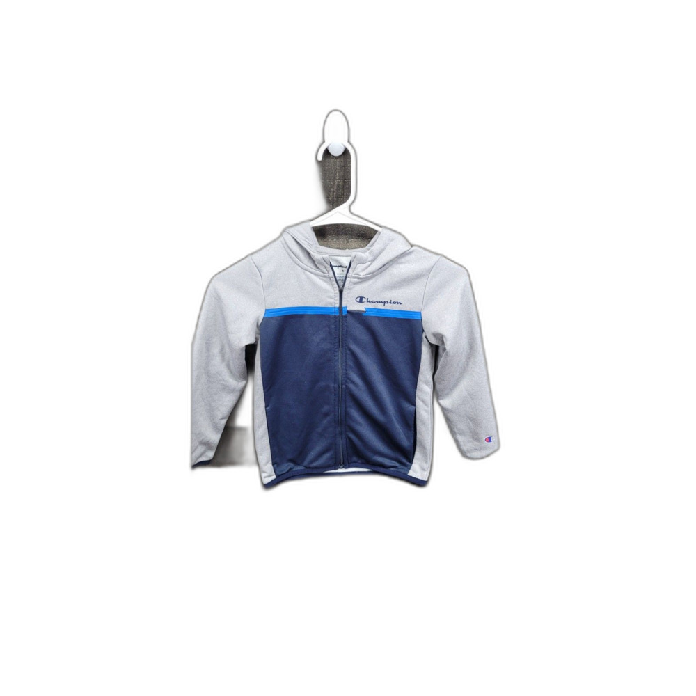 Champion Boys Hooded Athletic Zip up Jacket Size 5